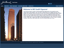 Tablet Screenshot of 865southfigueroa.buildingengines.com